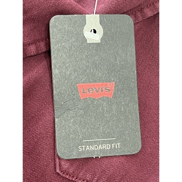 Levi's Women's Ultimate Western Cowgirl Pearl Snap Shirt Windsor Wine Size XXL - Picture 10 of 13